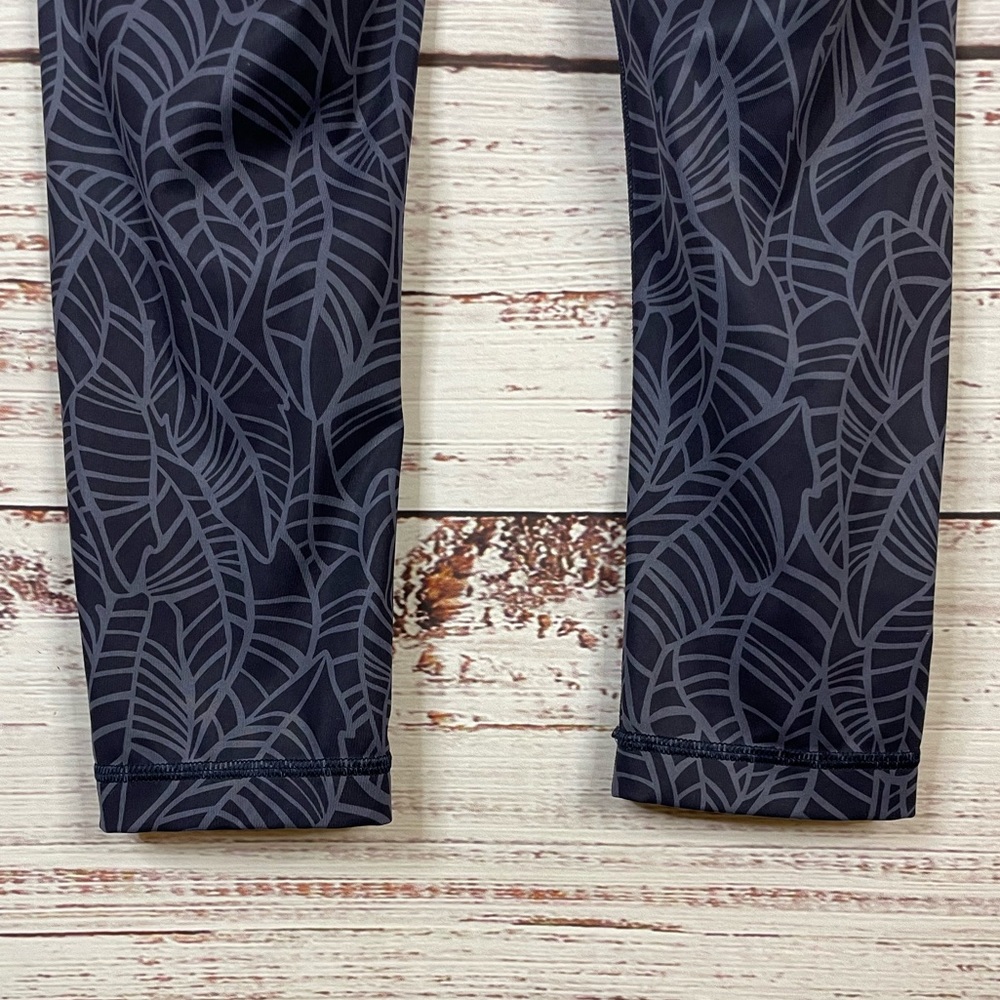 Lululemon Banana Leaf Wunder Under crop Leggings Size 4 Luxtreme - Picture 5 of 6